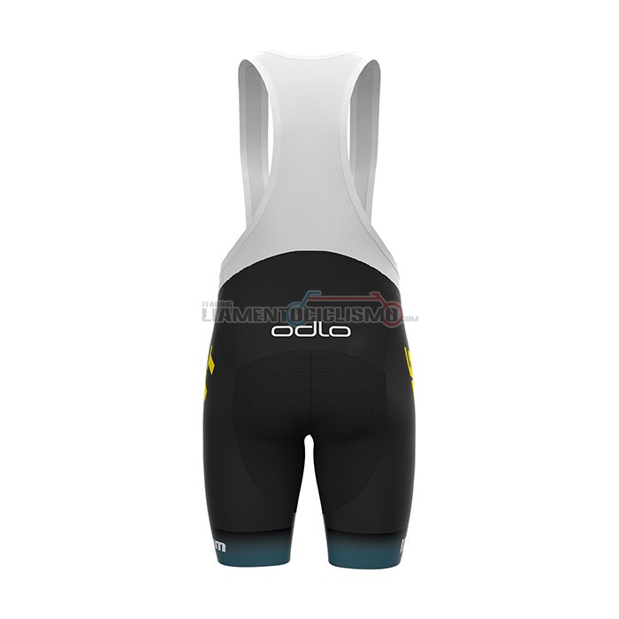 Abbigliamento Ciclismo Scott Sram Manica Corta 2022 Nero Blu